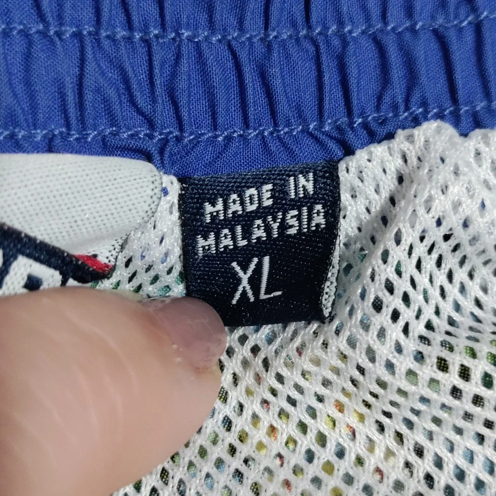 Polo Sport Ralph Lauren Plaid Swim Trunks Men's Size XL Blue‎ Green